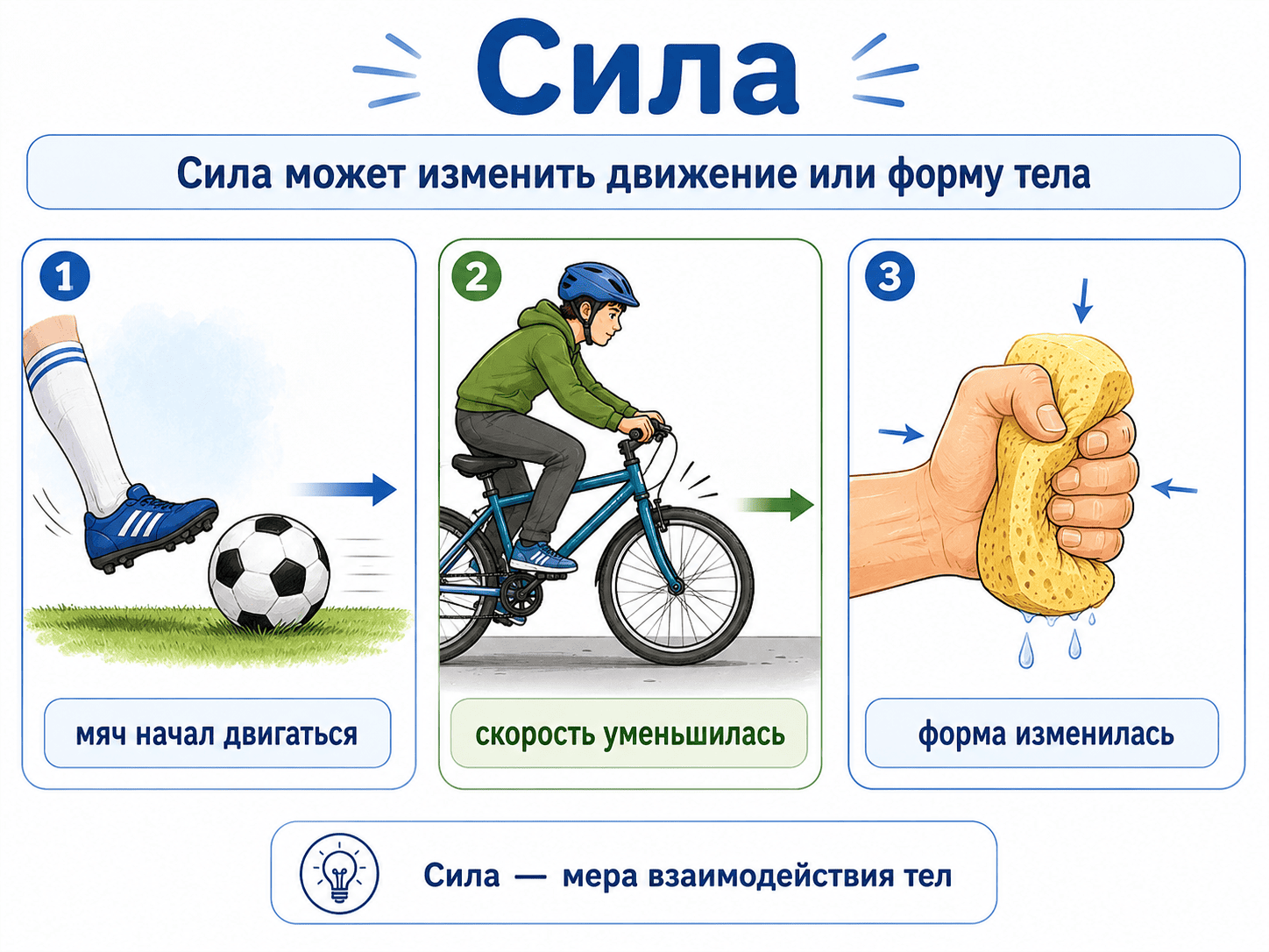 Траектория мяча и сила тяжести