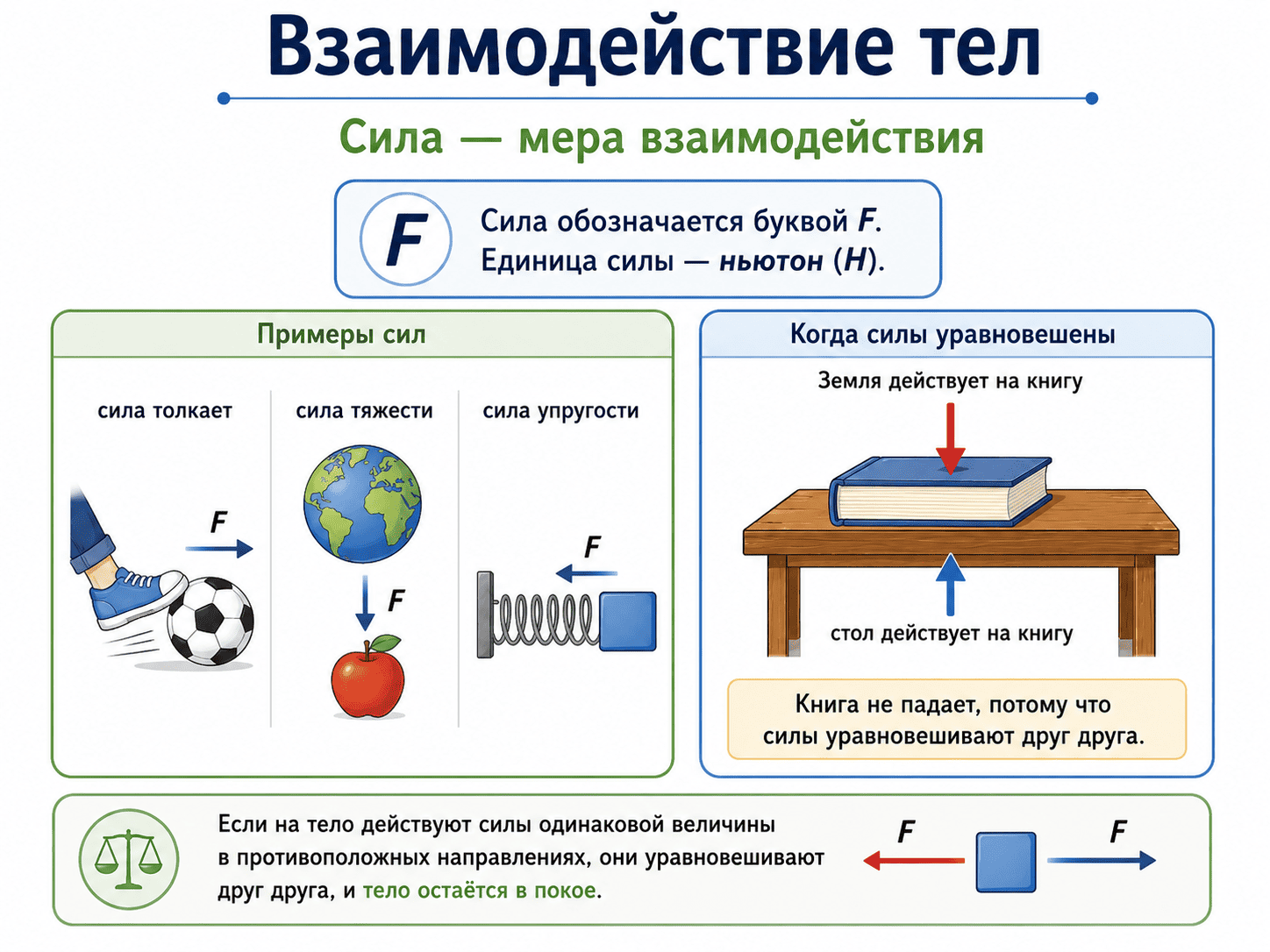 Сила как мера взаимодействия