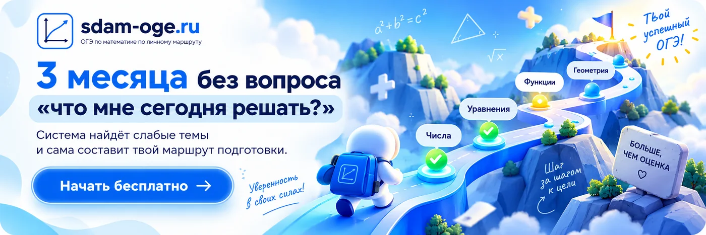 3 месяца без вопроса «что мне сегодня решать?» — система найдёт слабые темы и сама составит маршрут подготовки. Начать бесплатно